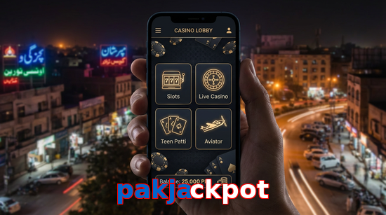 Main screen of Pakjackpot app page for PK players